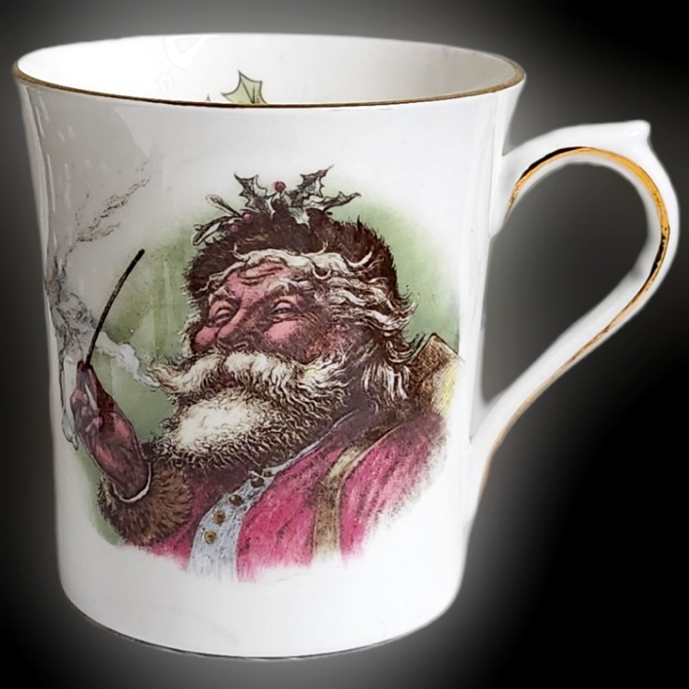 #H7 Old St. Nicholas Rosina Queens Fine Bone China 80z Coffee Cup
